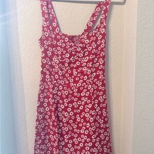 Reformation Baldwin Dress – Red Floral Mini Sz 2 🌸